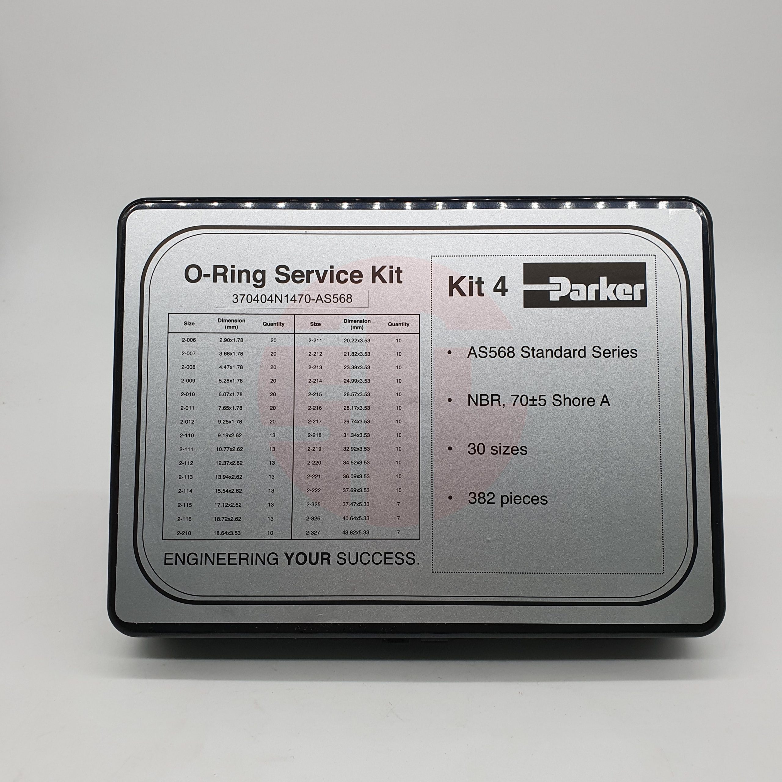 O RING KIT PARKER INCHES AS568 NBR70 KIT 4