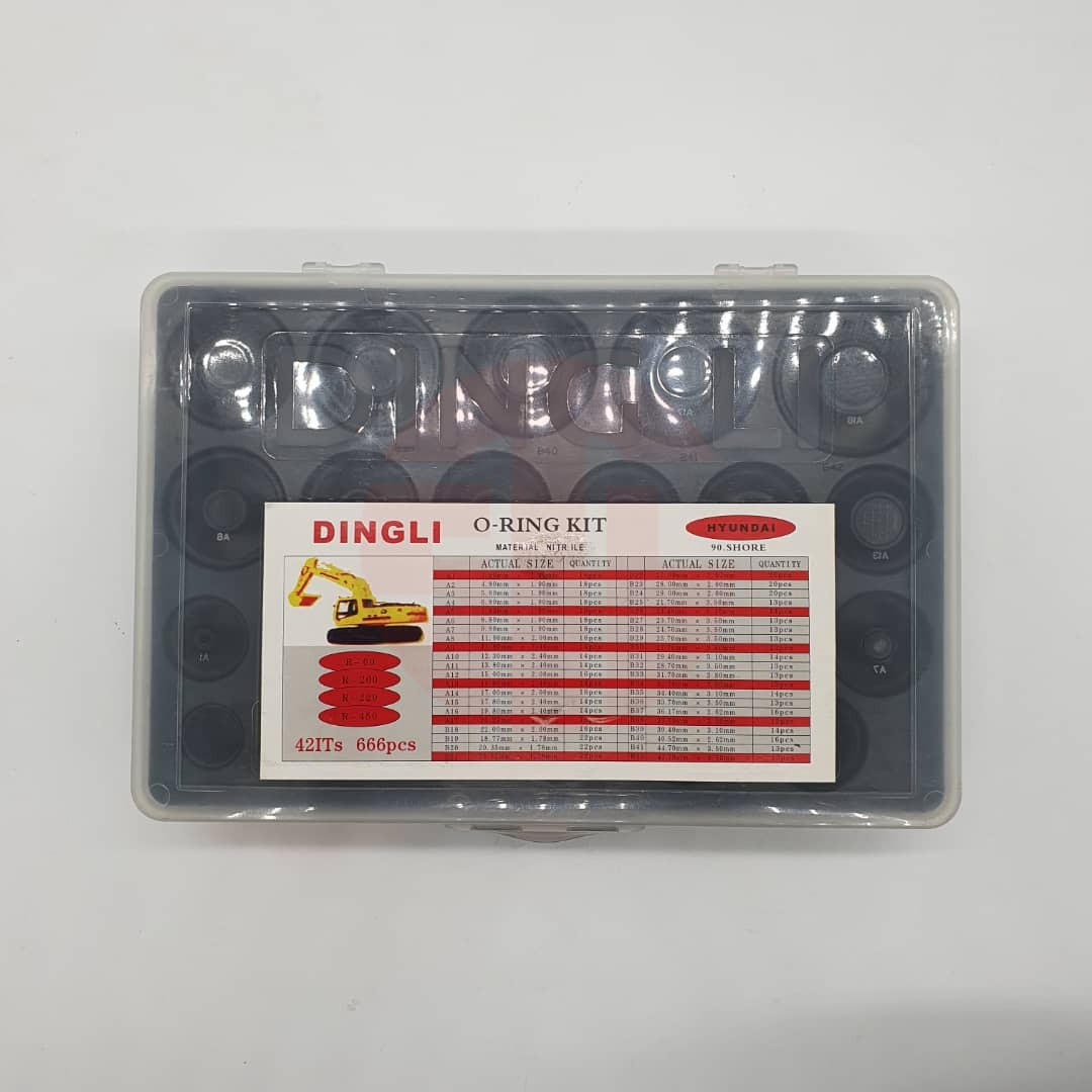 O RING KIT DINGLI NBR90 HYUNDAI LARGE SET - Image 2
