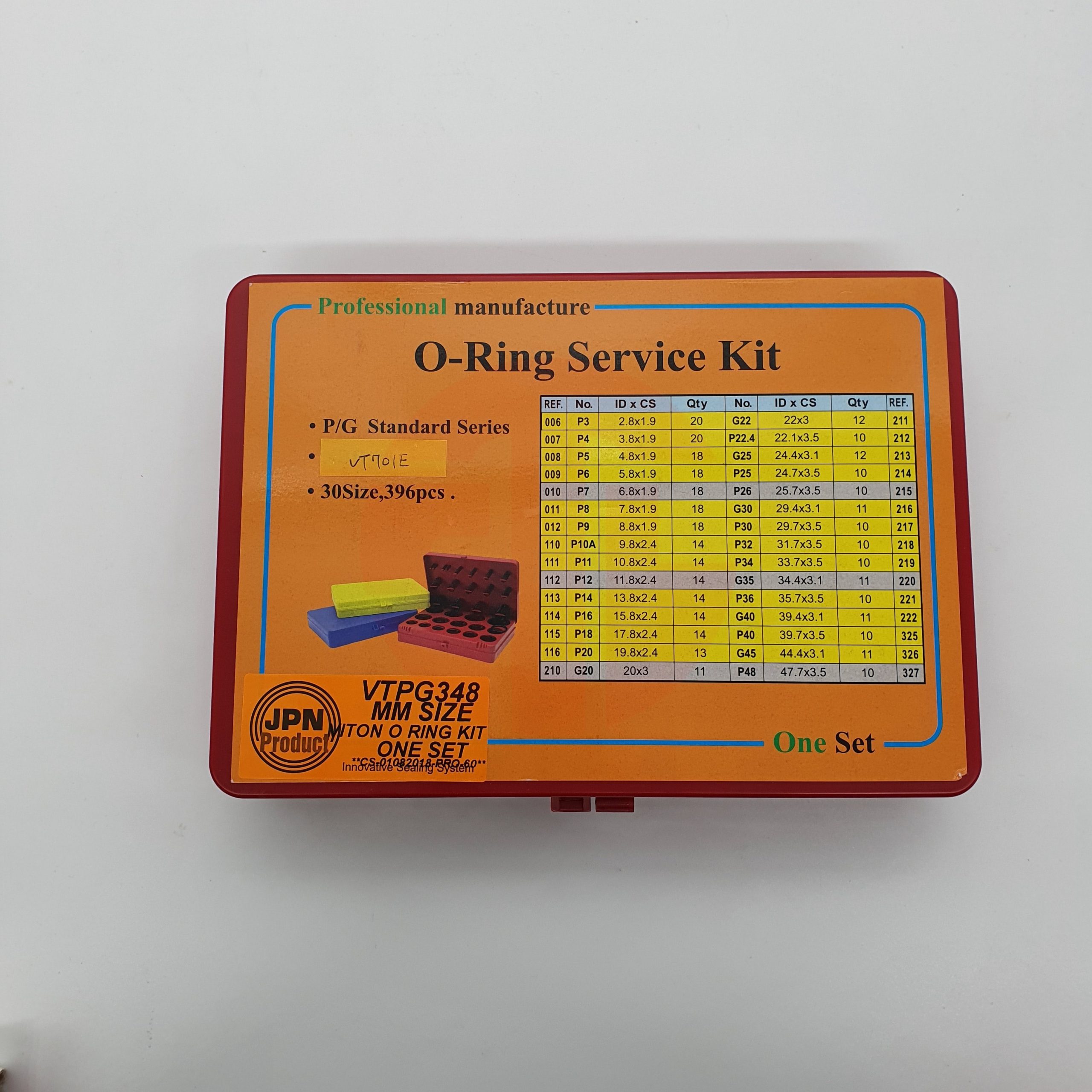 O RING KIT VITON VTPG348 MM SIZE - Image 2
