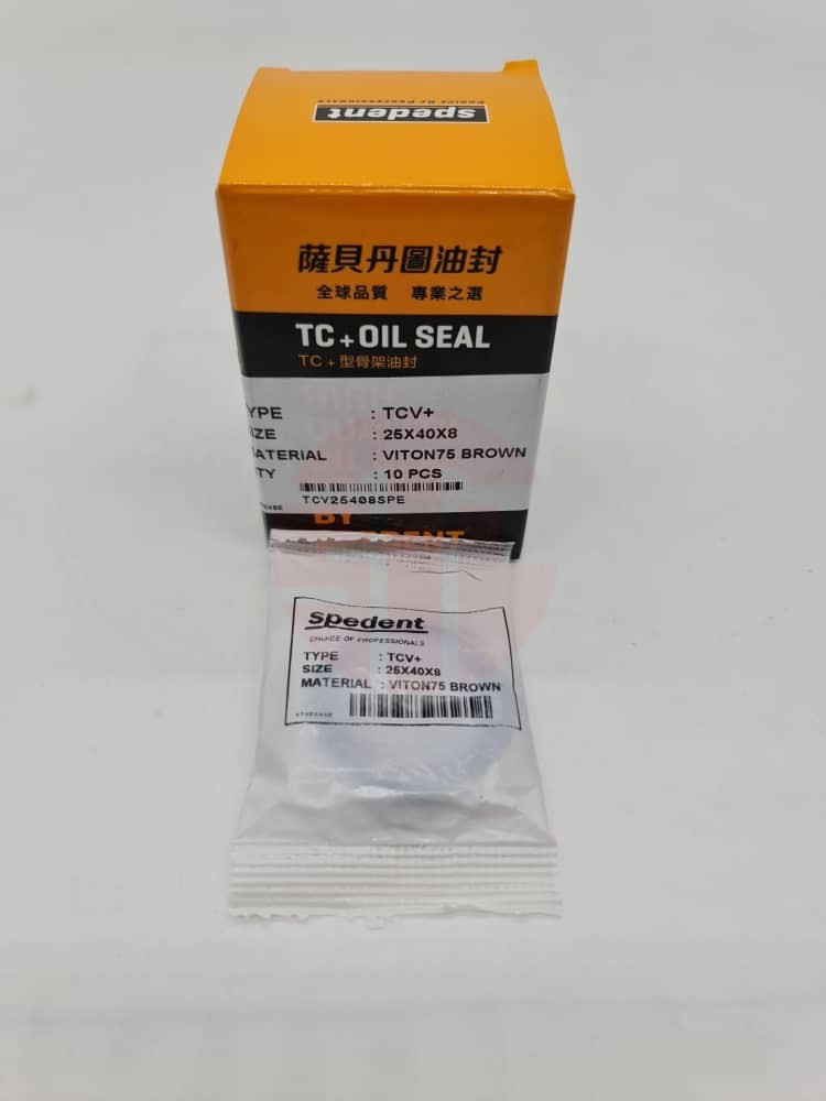 OIL SEAL SPEDENT TC+ VITON 25X40X8 - Image 3